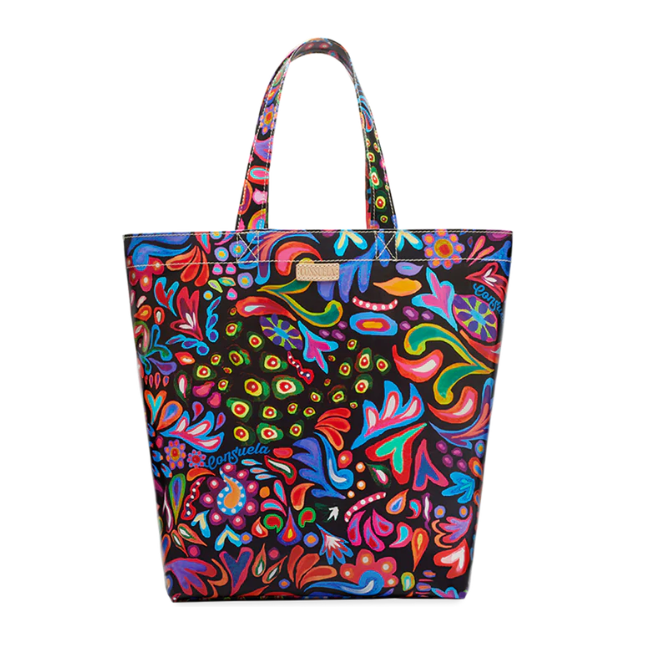 Consuela Grab n Go Basic Tote Sophie Black Swirly House to Home Creations H2H Apparel