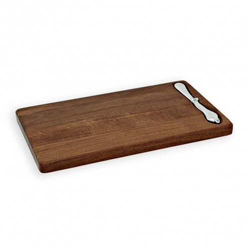 Beatriz Ball Wood Rectangular Tray with Brasilia Spreader