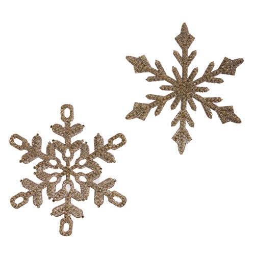 Gold Snowflake Ornament Assorted