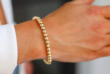 Load image into Gallery viewer, Classic 14K Gold Filled Ball Beaded Bracelet 5mm
