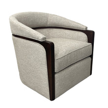 Load image into Gallery viewer, Forester Swivel Chair in Sisal with Caramel Wood
