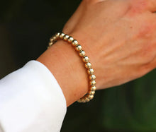 Load image into Gallery viewer, Classic 14K Gold Filled Ball Beaded Bracelet 6mm
