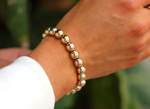 Load image into Gallery viewer, Classic 14K Gold Filled Ball Beaded Bracelet 8mm
