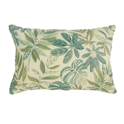 Leaf Design Lumbar Pillow