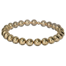 Load image into Gallery viewer, Classic 14K Gold Filled Ball Beaded Bracelet 8mm
