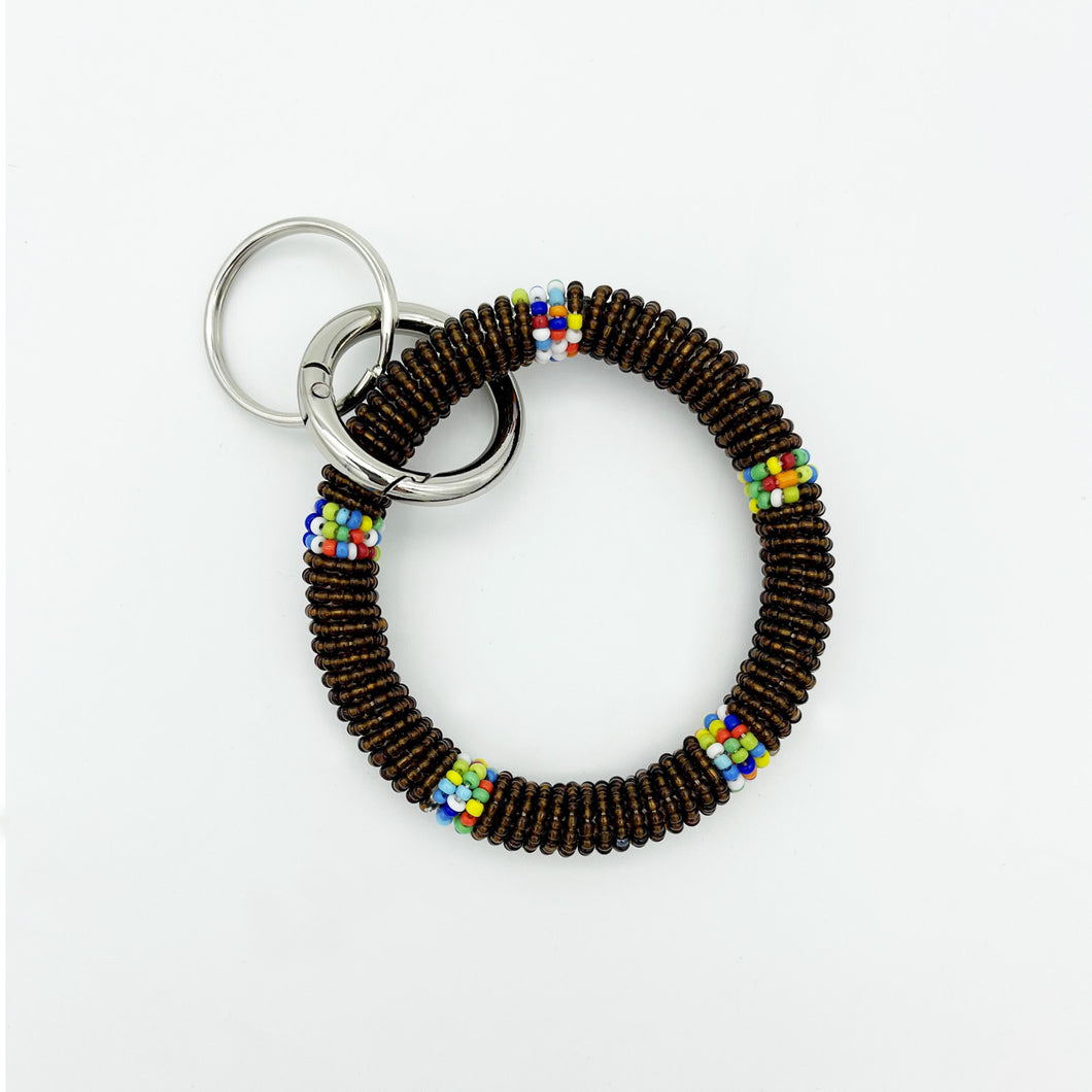 Beyond Uganda Beaded Bangle Bracelet/Keychain