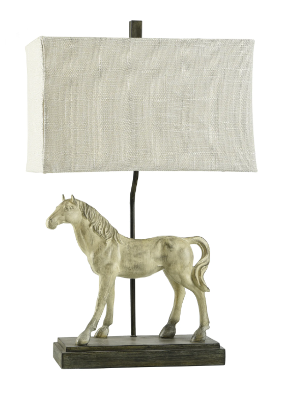 Dapple Gray Horse Lamp