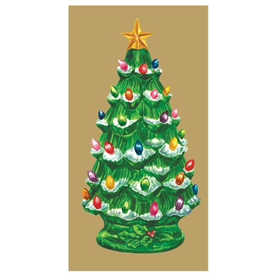 Vintage Christmas Tree Guest Napkins