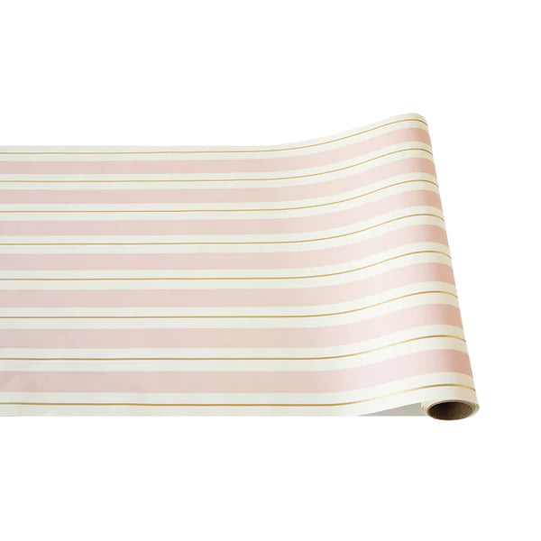 Pink & Gold Awning Stripe Runner