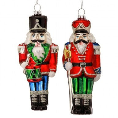 Glass Nutcracker Ornament Assorted