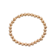 Load image into Gallery viewer, Sophie 14K Gold Filled Corrugated Beaded Bracelet 6mm
