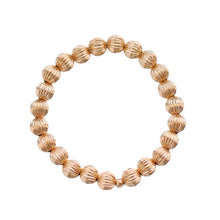 Load image into Gallery viewer, Sophie 14K Gold Filled Corrugated Beaded Bracelet 8mm
