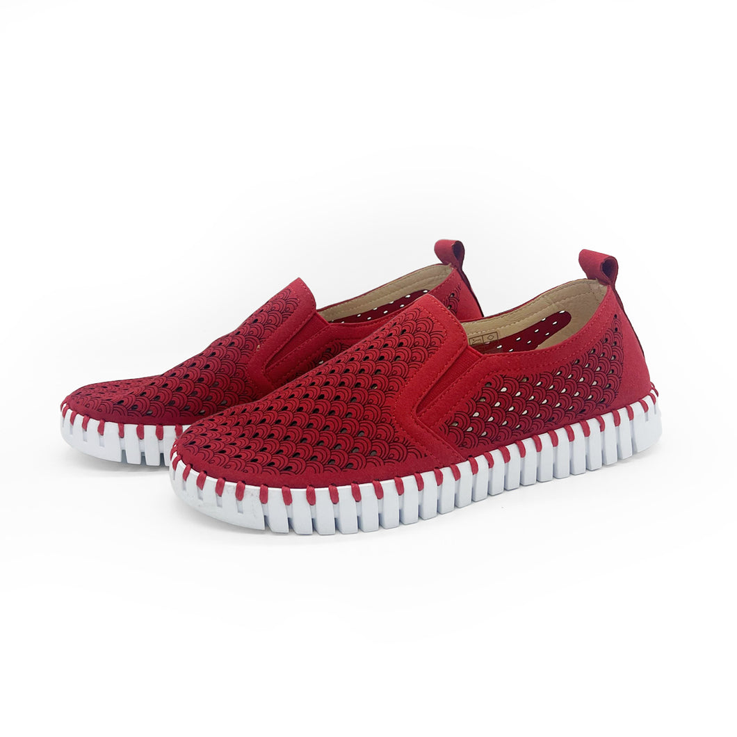 Ilse Jacobsen Tulip Shoe in Deep Red