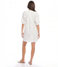 Load image into Gallery viewer, Karen Kane Off White Embroidered Tassel Dress
