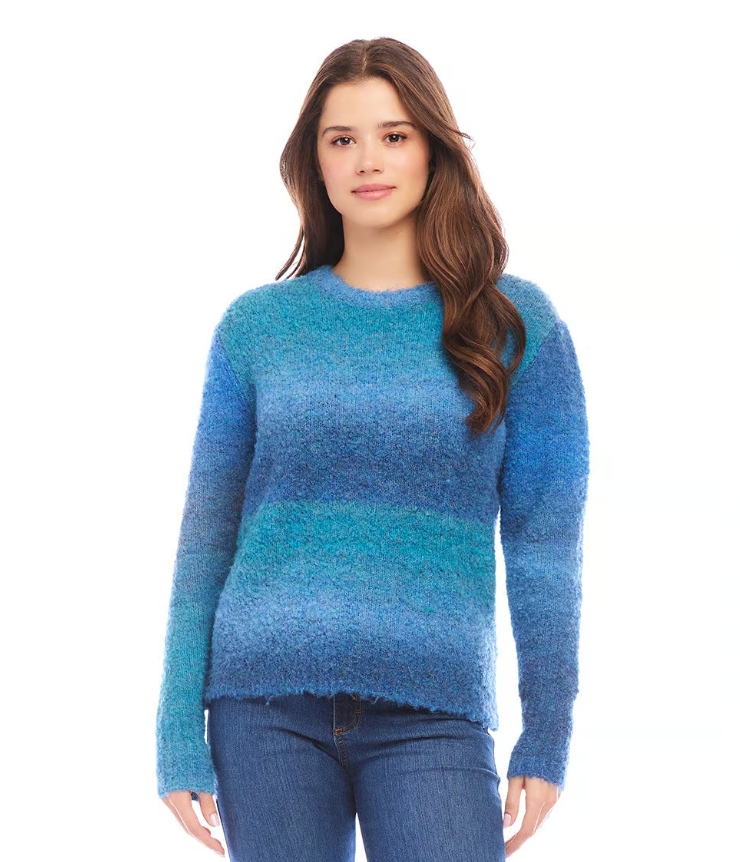 Karen Kane Ombre Sweater in Dark Blue