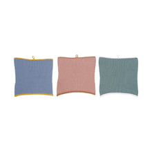 Load image into Gallery viewer, Square Cotton Knit Dish Cloths with Loops
