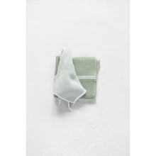 Load image into Gallery viewer, Green Square Cotton Knit Dish Cloths
