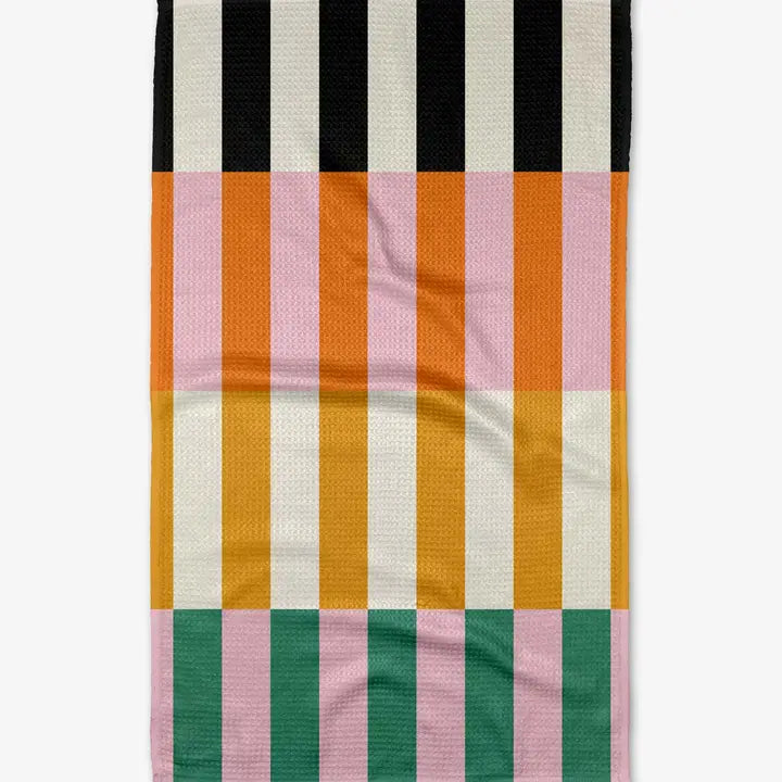 Geometry Stacked Stripes Tea Towel