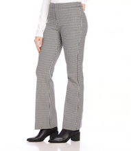 Load image into Gallery viewer, Karen Kane Black with Off White Check Bootcut Pants
