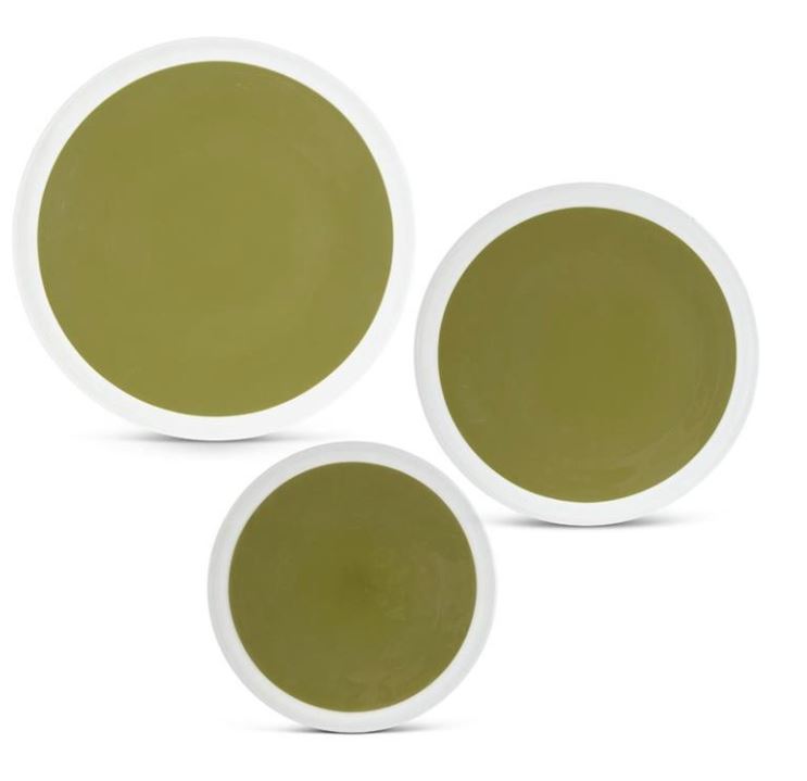 Green Enamel Plate Assorted