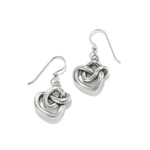 Load image into Gallery viewer, Brighton Interlok Curve Heart French Wire Earrings
