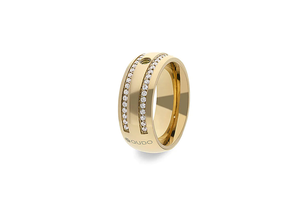 QUDO Gold Lecce Basic Ring