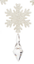 Load image into Gallery viewer, Snowflake Crystal Drop Ornament Assorted
