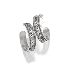 Load image into Gallery viewer, Brighton Ferrara Siena Large Hoop Earrings Silver
