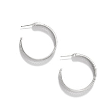 Load image into Gallery viewer, Brighton Ferrara Siena Large Hoop Earrings Silver
