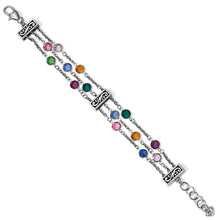 Load image into Gallery viewer, Brighton Elora Gems Multicolor Tri-Strand Bracelet
