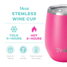 Load image into Gallery viewer, SWIG Hot Pink Wine Cup
