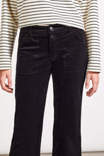 Load image into Gallery viewer, Tribal Stretch Corduroy Straight Leg Pants in Black
