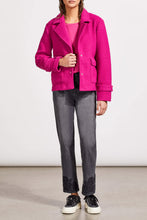 Load image into Gallery viewer, Tribal Snap Front Closure Peacoat in Deep Magenta
