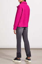 Load image into Gallery viewer, Tribal Snap Front Closure Peacoat in Deep Magenta
