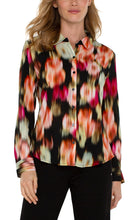 Load image into Gallery viewer, Liverpool Star Ruby Floral Long Sleeve Button Front Shirt
