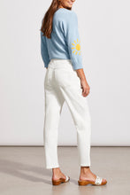 Load image into Gallery viewer, Tribal Audrey Tapered Jogger with Drawcord in White
