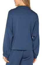 Load image into Gallery viewer, Liverpool Zip Up Funnel Neck Jacket in Prussian Blue
