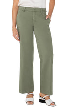 Load image into Gallery viewer, Liverpool Martini Olive Kelsey Wide Leg Trouser
