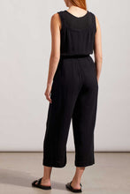 Load image into Gallery viewer, Tribal Button Front Jumpsuit with Sash and Pockets in Black
