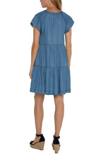 Load image into Gallery viewer, Liverpool Tiered Flutter Sleeve Dress
