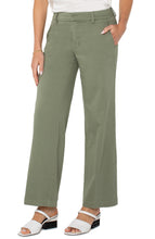 Load image into Gallery viewer, Liverpool Martini Olive Kelsey Wide Leg Trouser
