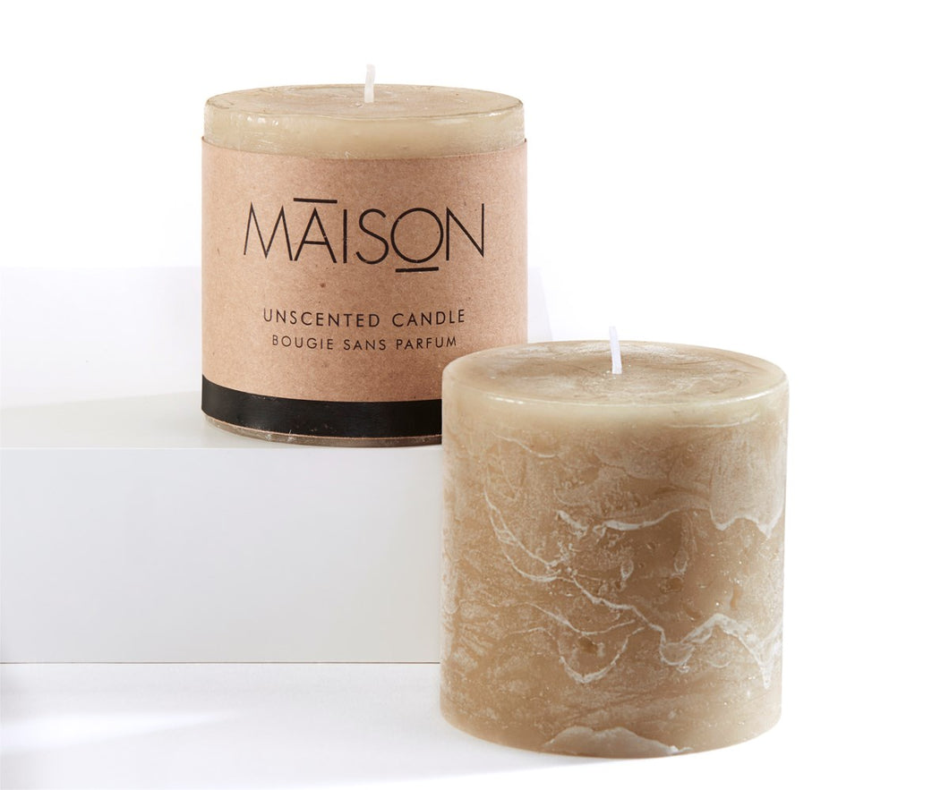 Beige 3X3 Candle