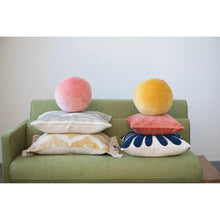 Load image into Gallery viewer, Mustard Velvet Orb Pillow
