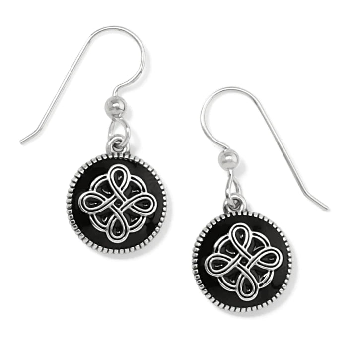 Brighton Interlok Noir French Wire Earrings